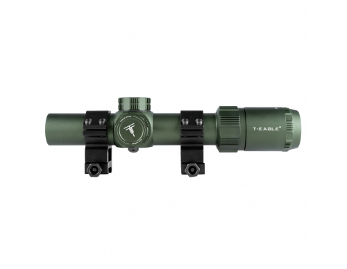 Прицел оптический (T-Eagle) Загонник 1.2-6x24 (с кольцами) Green