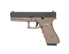 Страйкбольный пистолет (KJW) GLOCK 17 (TAN) CO2