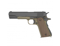 Страйкбольный пистолет (KJW) COLT 1911 (Olive) GBB
