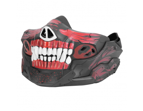 Маска защитная (WoSport) Rebel Skull (Black/Red)