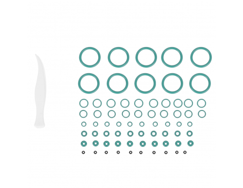 Набор (POINT) O-Ring Set (7 размеров по 10 шт.)