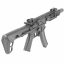 Страйкбольный пистолет-пулемет (King Arms) PDW 9mm SBR M-LOK (Black)