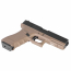 Страйкбольный пистолет (KJW) GLOCK 18 (TAN) CO2 