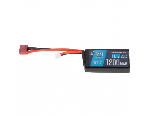 Аккумулятор BlueMAX 11.1V 1200mah 20C mini AN/PEQ или приклад (Li-Po) 17*34*70 Т-РАЗЪЕМ