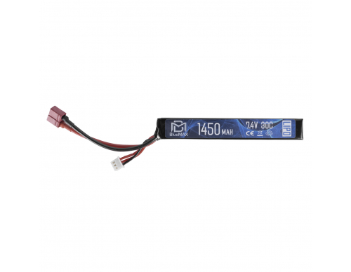 Аккумулятор BlueMAX 7.4V 1450mah 30C AK-Type 15x16.5x115 (Li-Po) Т-РАЗЪЕМ