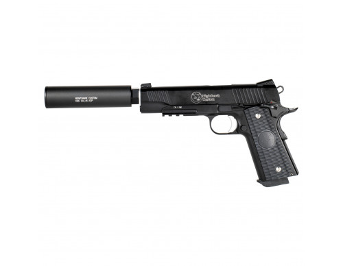 Страйкбольный пистолет (RWA) Colt Nighthawk Custom Covert OPS c глушителем CO2