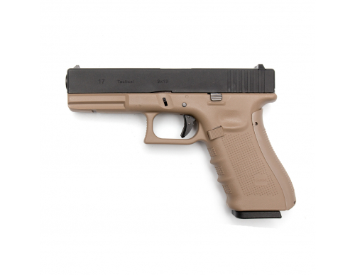 Страйкбольный пистолет (WE) GLOCK 17 gen.4 TAN (G001B-TAN/GP616-B)