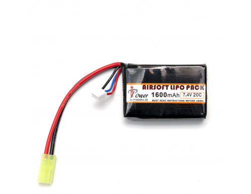 Аккумулятор IPower 7,4V 1600mah mini AN/PEQ или приклад (Li-Po) 65*43*16