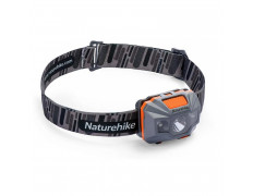 Фонарь налобный (Naturehike) влагозащитный аккумуляторный TD-02 (серо-оранжевый) NH00T002-D